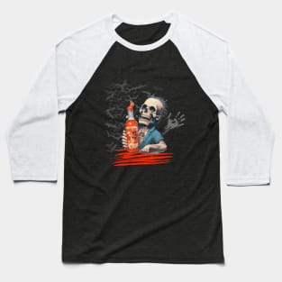 Drunk skull Baseball T-Shirt